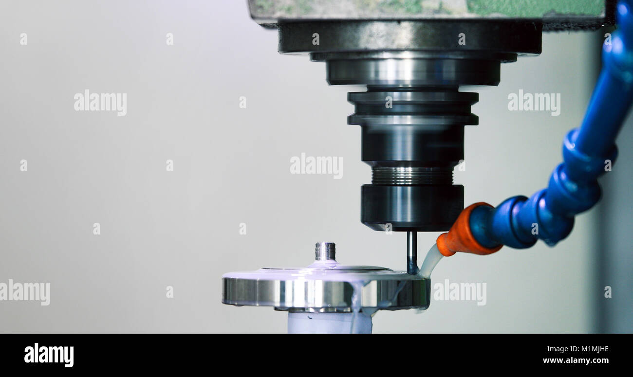 Industriali di precisione CNC di metallo dettaglio da mill in fabbrica Foto Stock