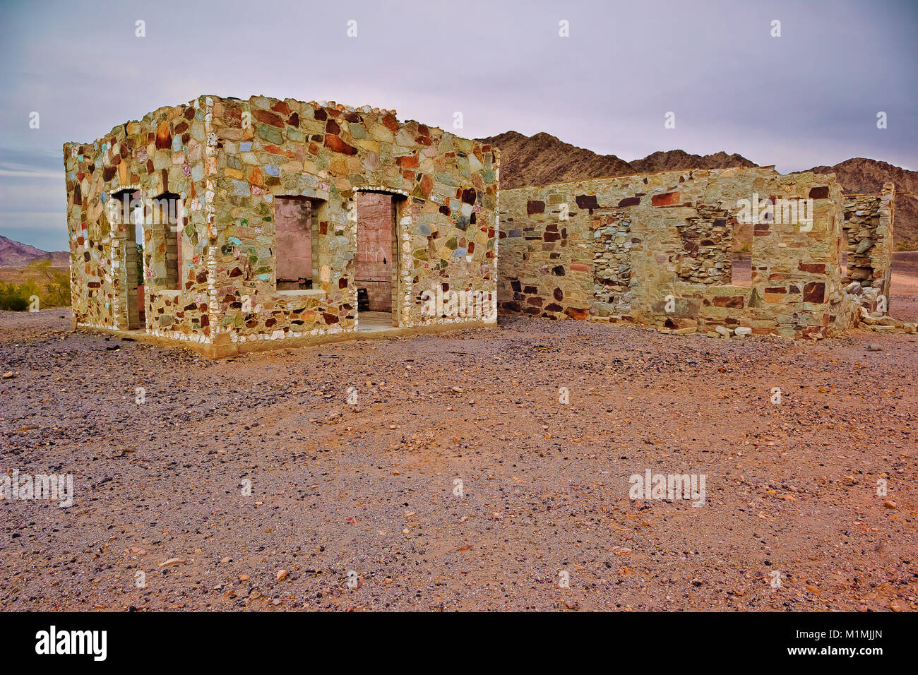 Rock Cabin di Joseph Cone, Quartzsite, Arizona, Stati Uniti Foto Stock