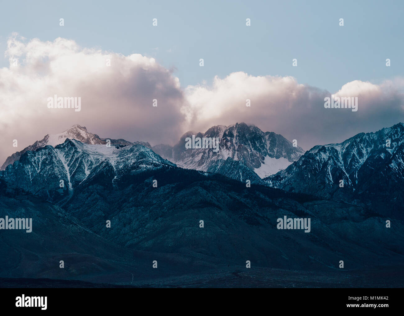 Mount Whitney, Sierra Nevada Mountain Range, California, Stati Uniti Foto Stock