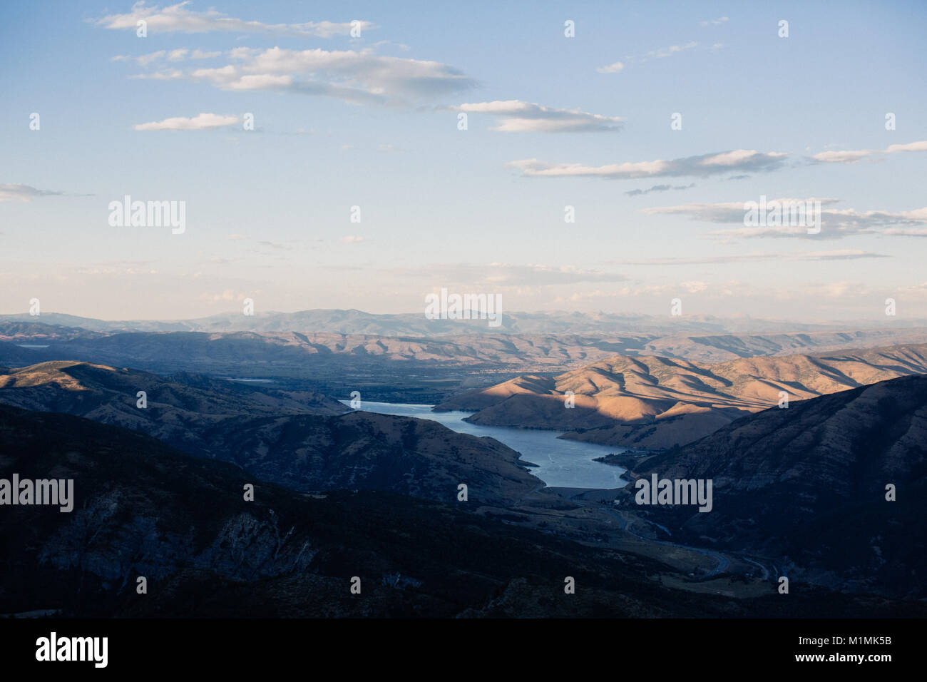 Paesaggio della valle di montagna, Sundance, Utah, Stati Uniti Foto Stock