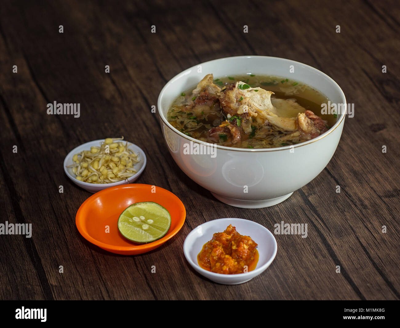 Indonesiano zuppa di nervature Foto Stock