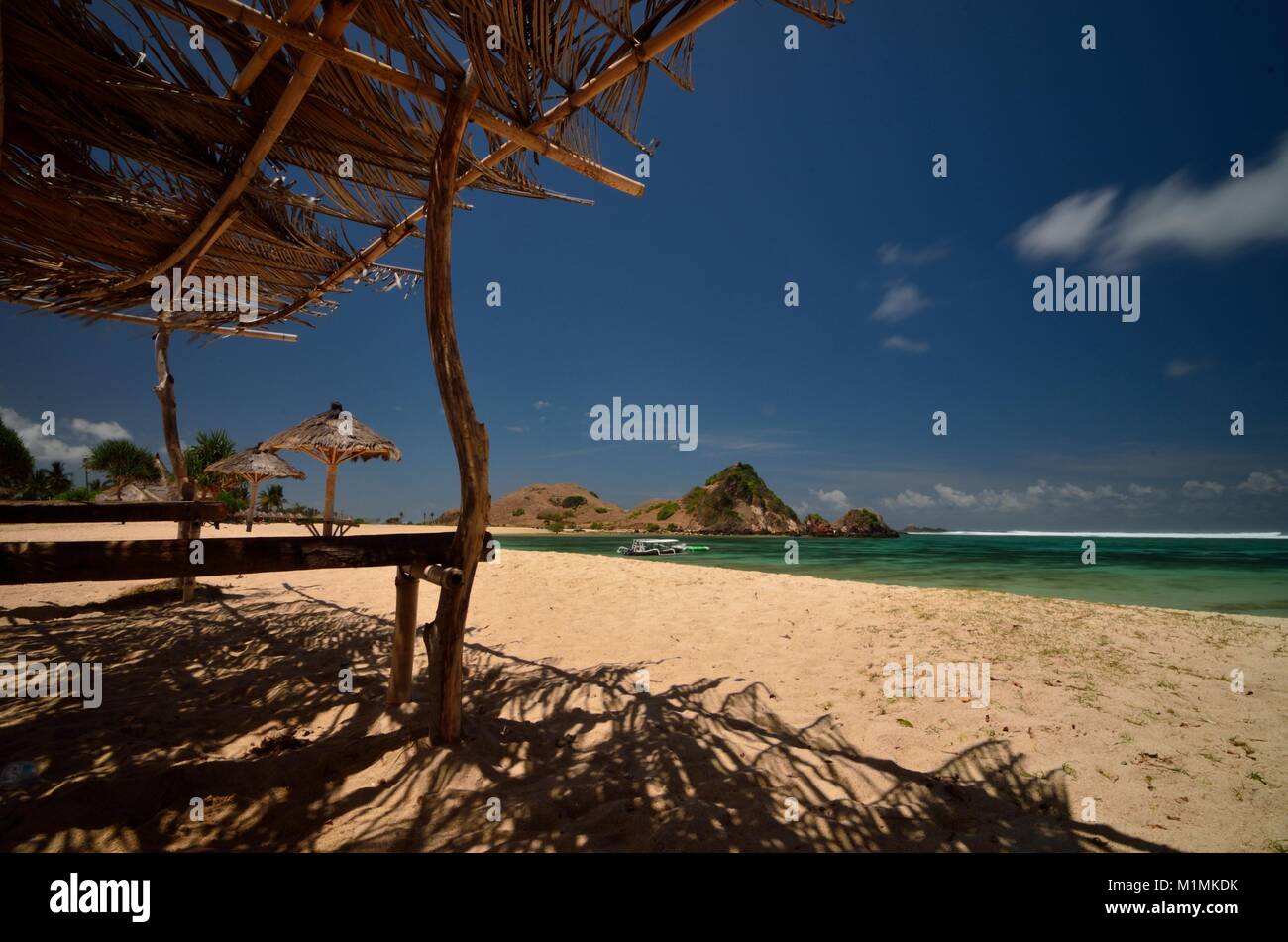Kuta Beach, Lombok, West Nusa Tenggara, Indonesia Foto Stock