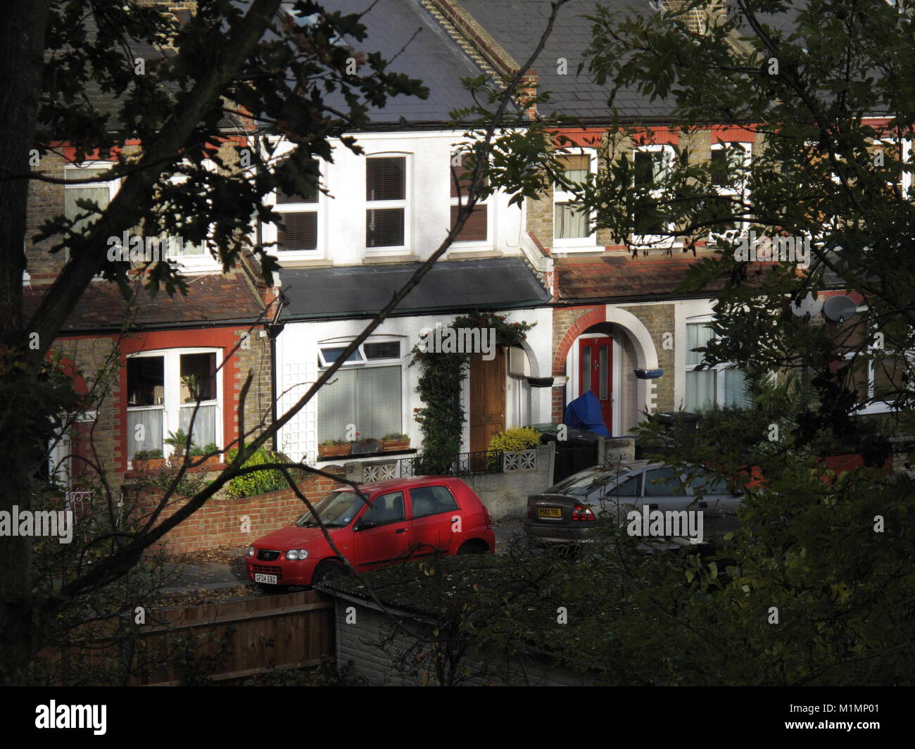 Alloggiamento a schiera a Londra, Inghilterra, Gran Bretagna Foto Stock