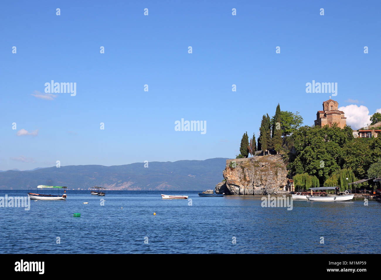 Jovan Kaneo chiesa lago Ohrid Macedonia Foto Stock