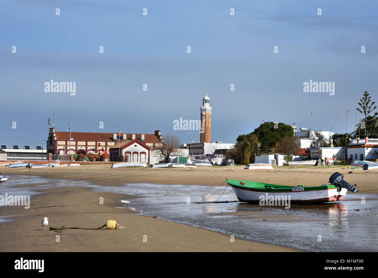 BONANZA - Puerto de Sanlucar de Barrameda - Porto ,porto di Sanlucar de Barrameda ( la foce del fiume Guadalquivir ) spagnolo, Spagna. Foto Stock