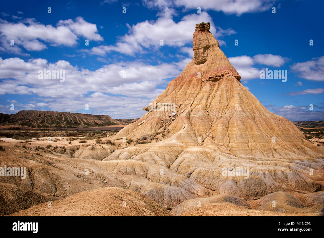 Bardenas Reales nature park, Navarra, Spagna Foto Stock