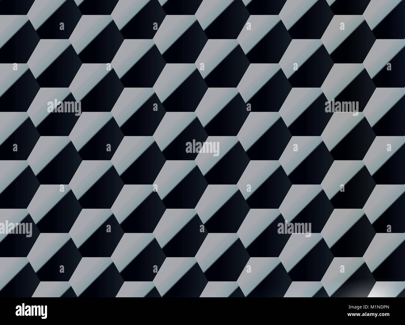Abstract diagonale di gradiente esagoni pubblicità architettura contemporanea concezione Foto Stock