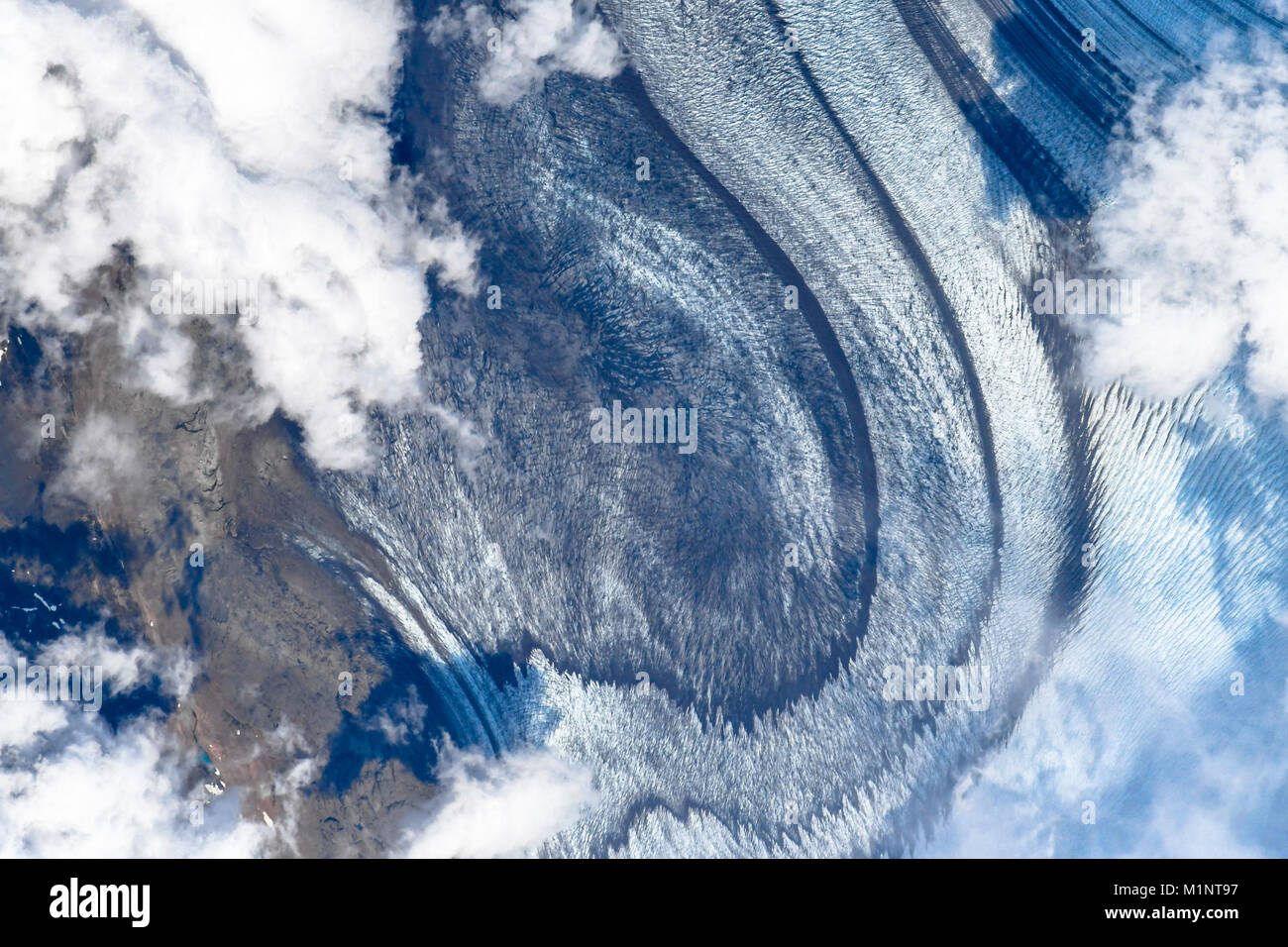 Impressionante i motivi, le forme e le texture del pianeta terra visto dallo spazio. Questo elementi di immagine fornita dalla NASA Foto Stock