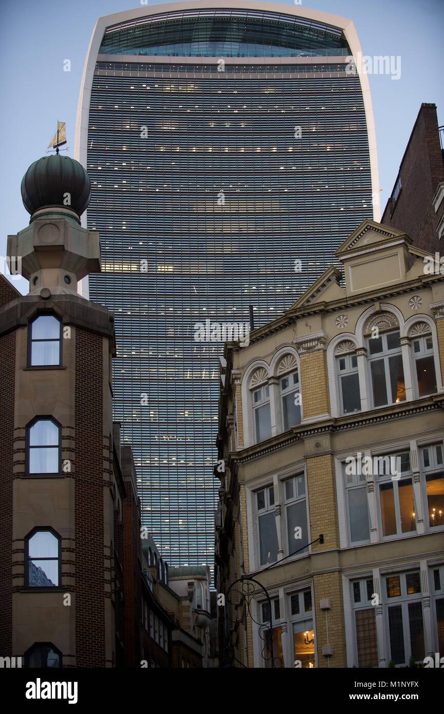 Città di Londra la straordinaria architettura Foto Stock