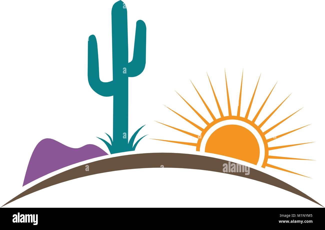 Deserto dell Arizona illustrazione vettoriale Illustrazione Vettoriale