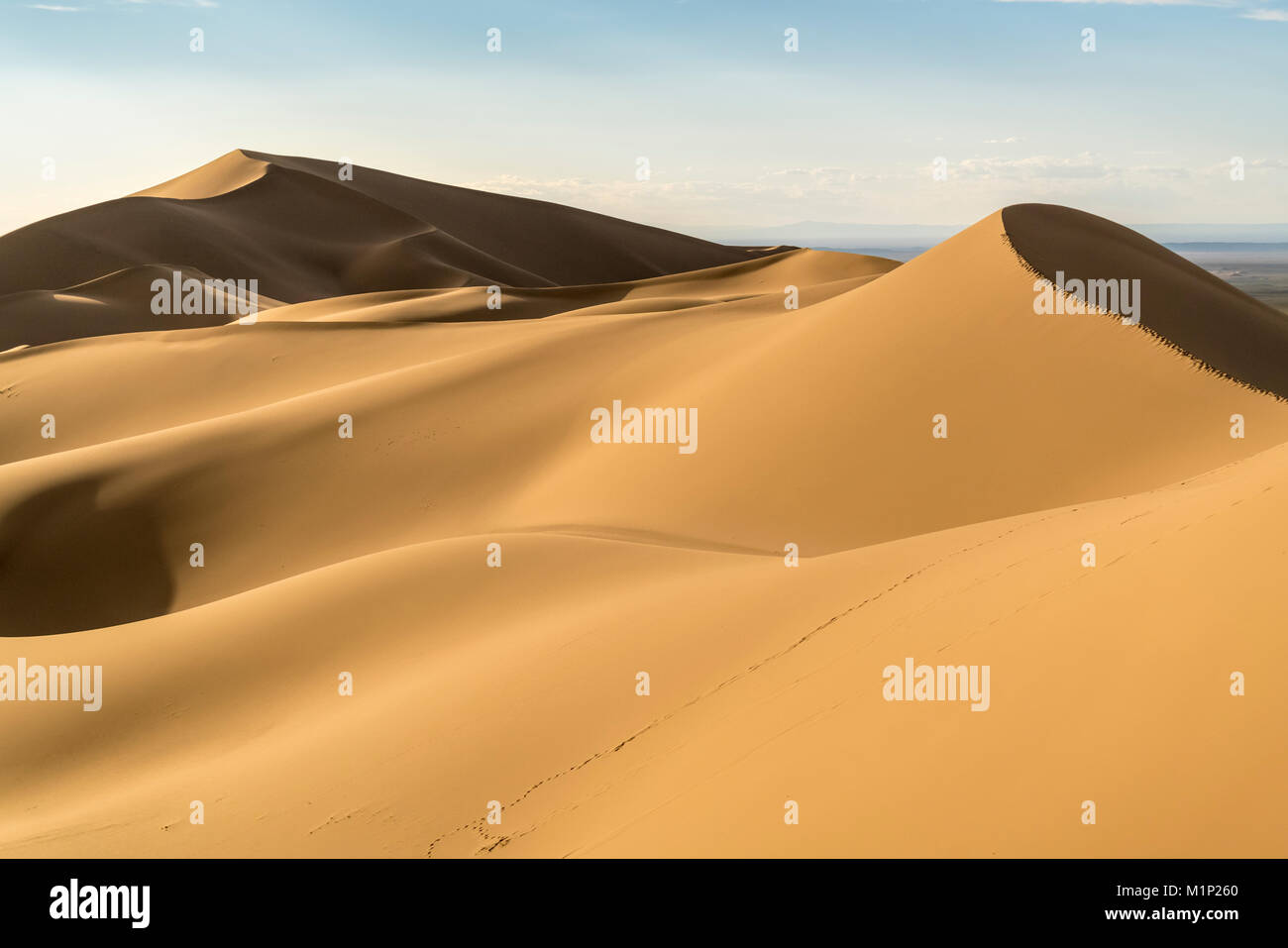 Khongor dune di sabbia in Gobi Gurvan Saikhan National Park, Sevrei distretto, a sud della provincia di Gobi, Mongolia, Asia Centrale, Asia Foto Stock