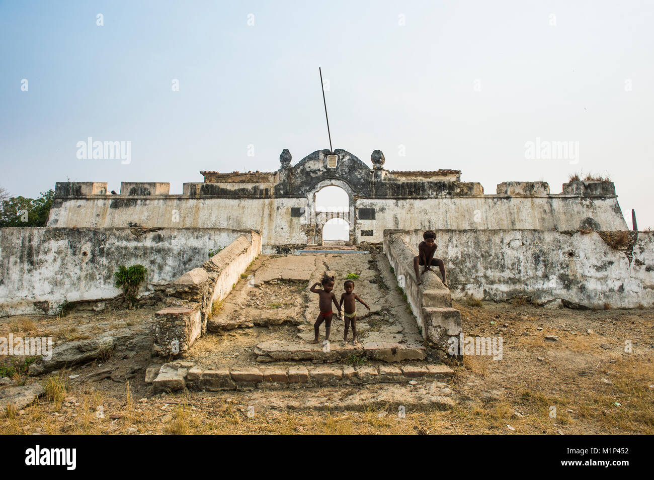 La fortezza di Massangano, Cuanza Norte, Angola, Africa Foto Stock