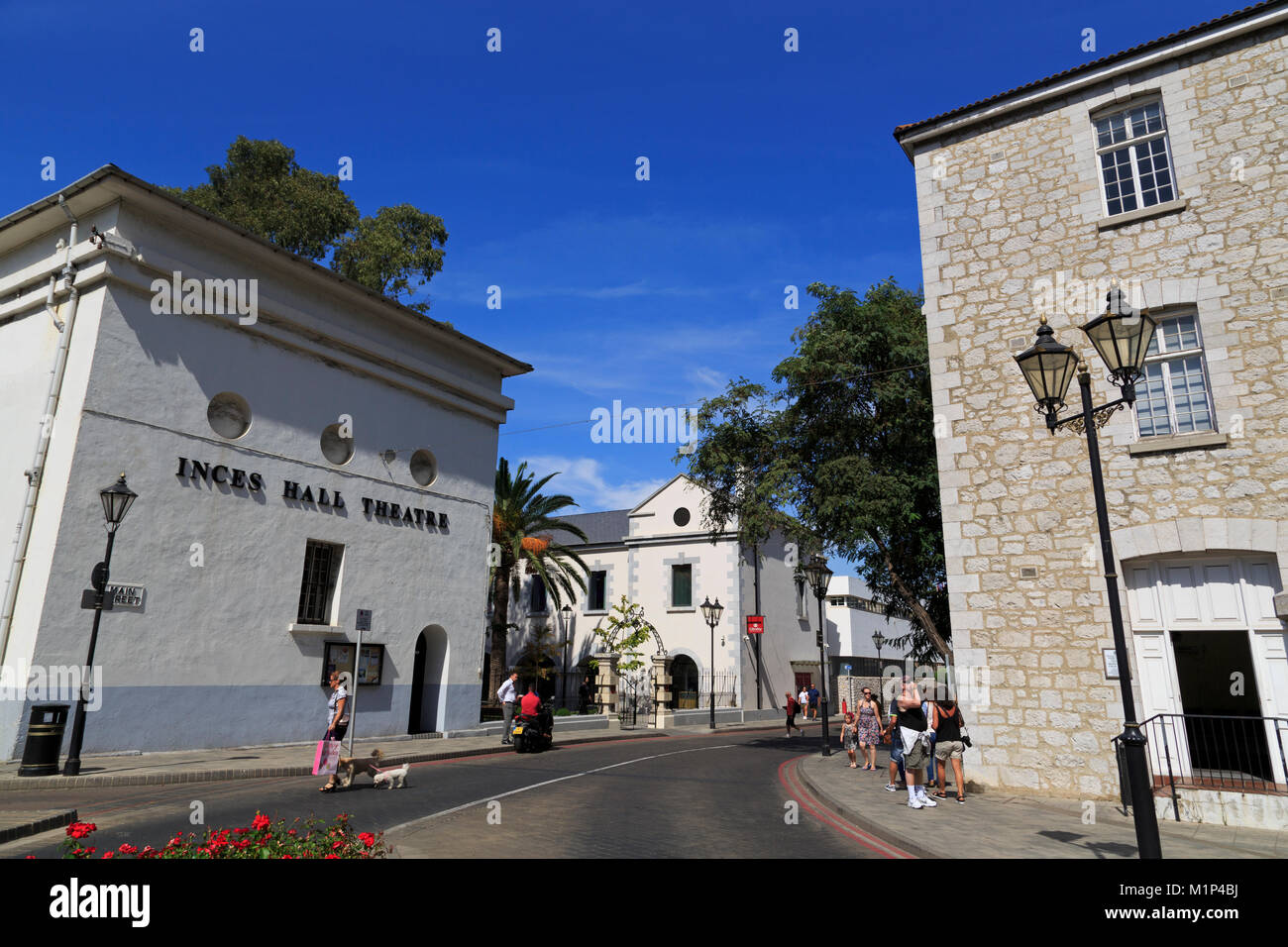 Teatro, Main Street, Gibilterra, Regno Unito, Europa Foto Stock