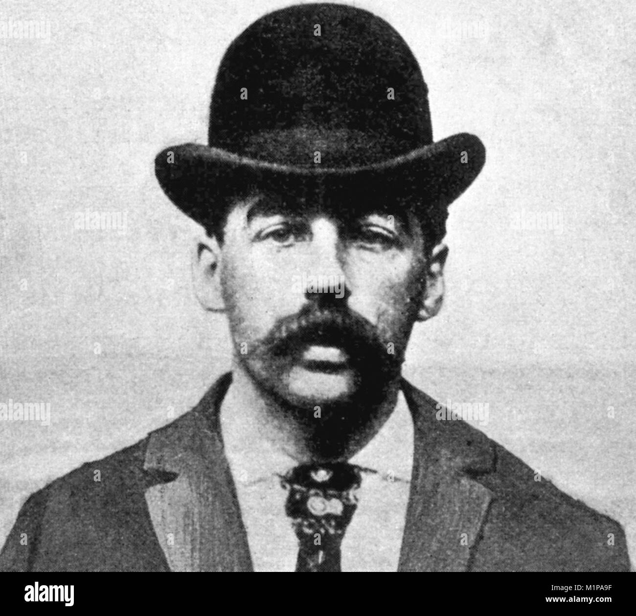 Il Dott. Henry Howard Holmes, Herman Webster Mudgett (1861 - 1896), noto come il dottor Henry Howard Holmes, comunemente noto come H. H. Holmes, American serial killer Foto Stock