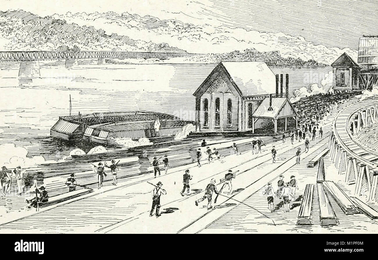 Una Bandiera di tregua durante l'Homestead Strike, 1892 Foto Stock