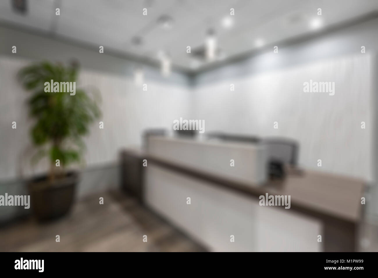 Sfocato sfondo astratto reception Foto Stock