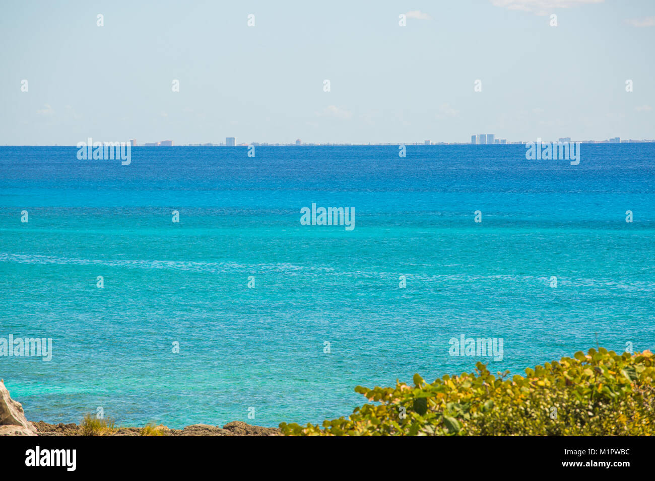 Messico. Vista dal mare Foto Stock