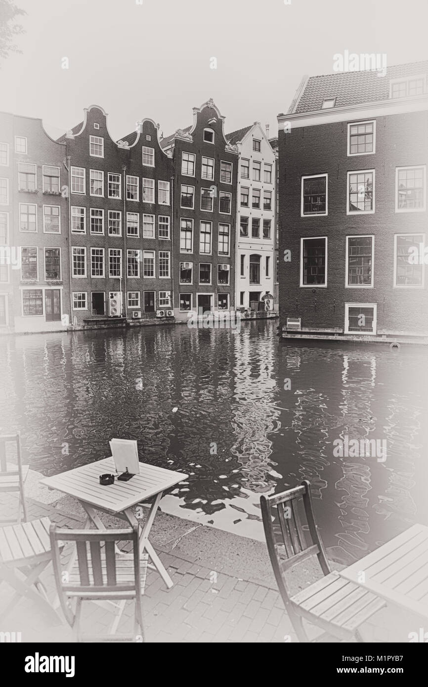 Dettagli della bella Amsterdam, Paesi Bassi Foto Stock