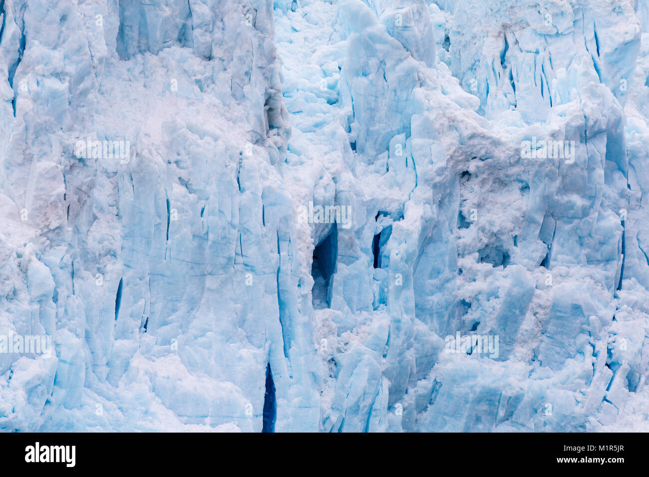 Parte dell'Holgate Glacier in Holgate braccio vicino Aialik Bay in Alaska. Foto Stock