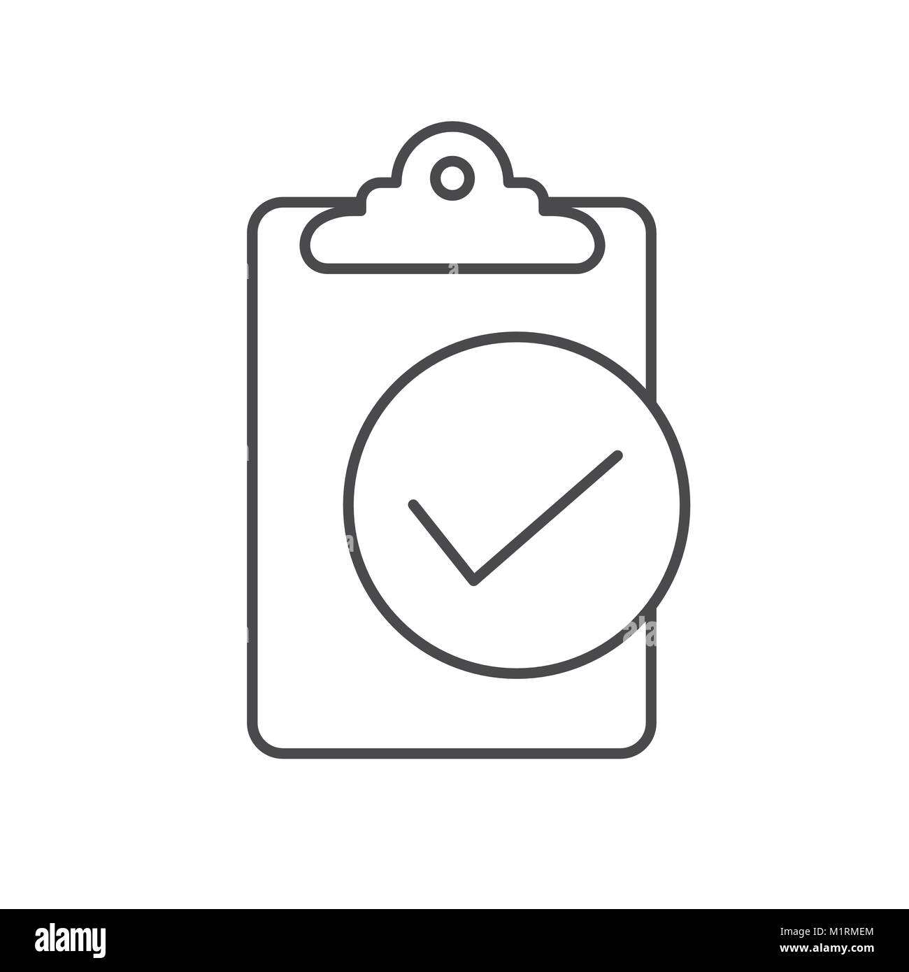 In conformità Imposta icona che mostra una società superato l'ispezione Illustrazione Vettoriale