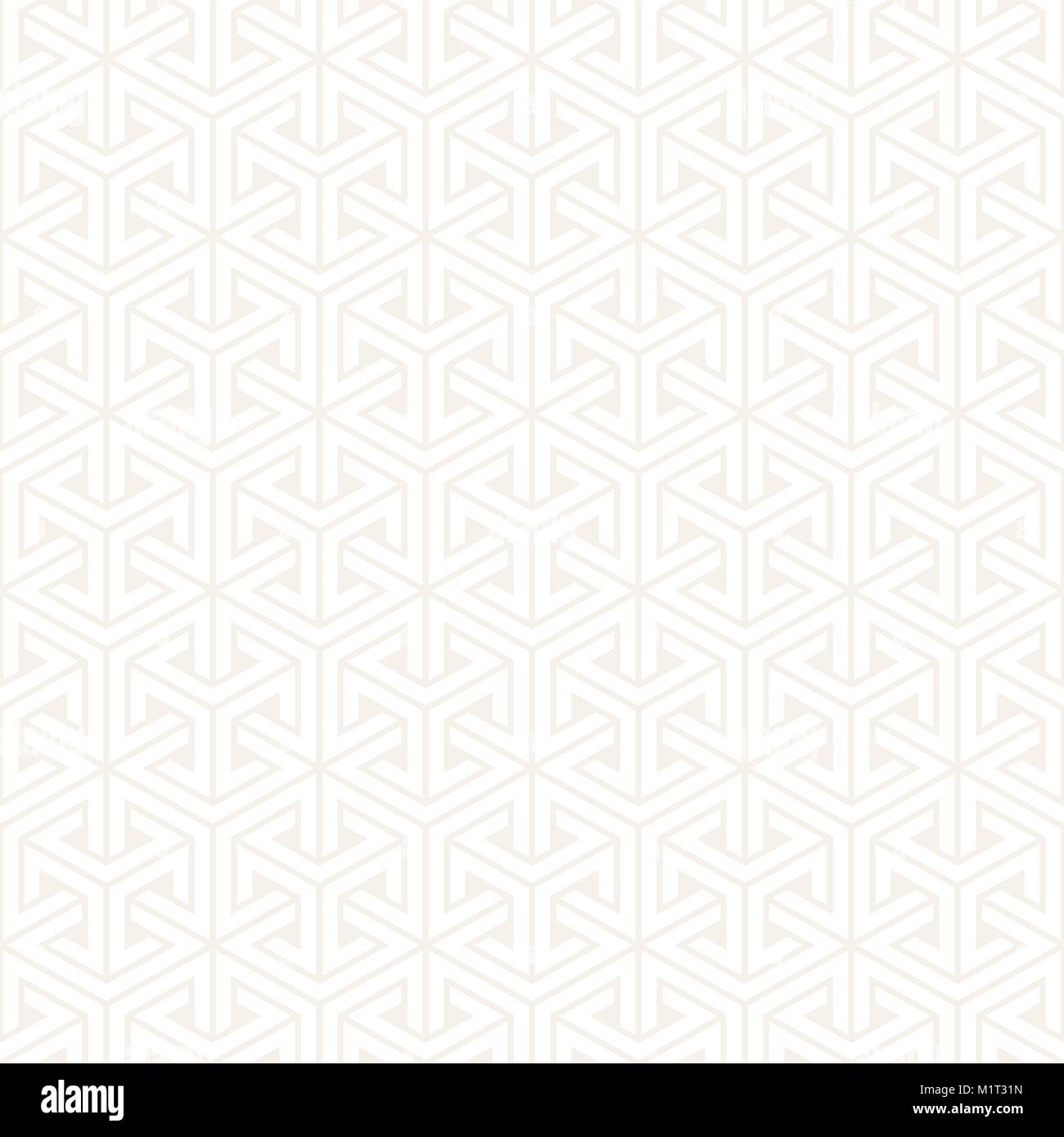 Vettore sottili seamless pattern. Moderno ed elegante con texture trellis monocromatica. Ripetere geometrica griglia esagonale. Semplice traliccio graphic design. Illustrazione Vettoriale