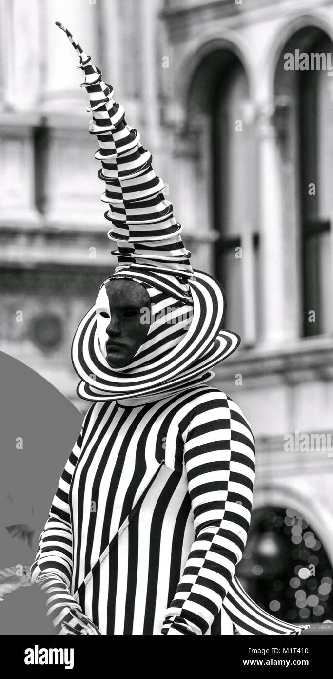 Il Carnevale di Venezia partecipante Foto Stock