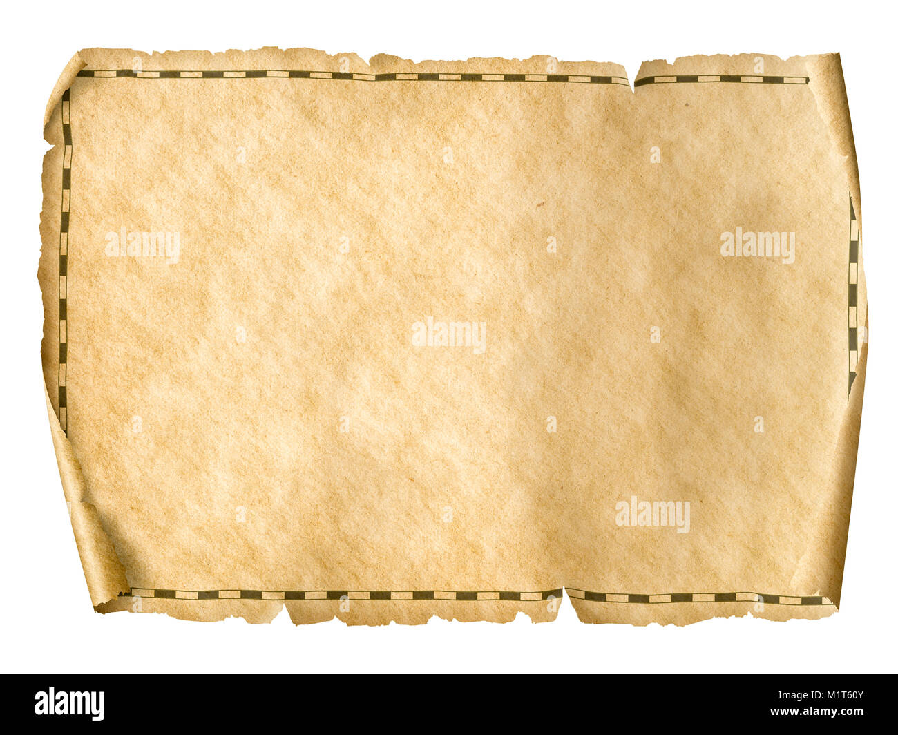 Mappa vecchia sfondo isolato 3d illustrazione Foto Stock