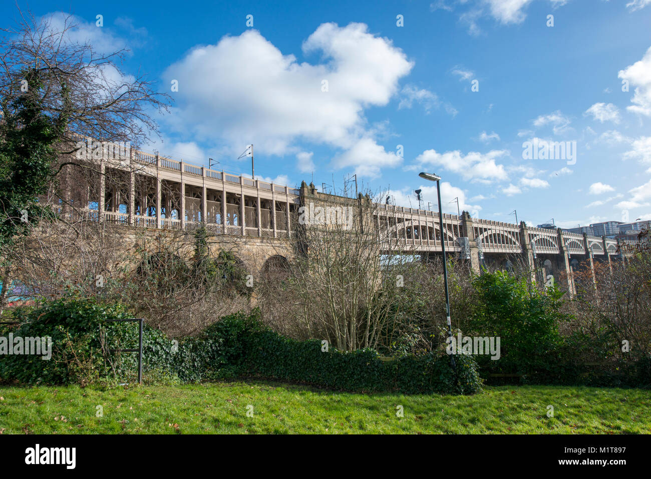 Livello alto ponte, Newcastle upon Tyne, Regno Unito Foto Stock