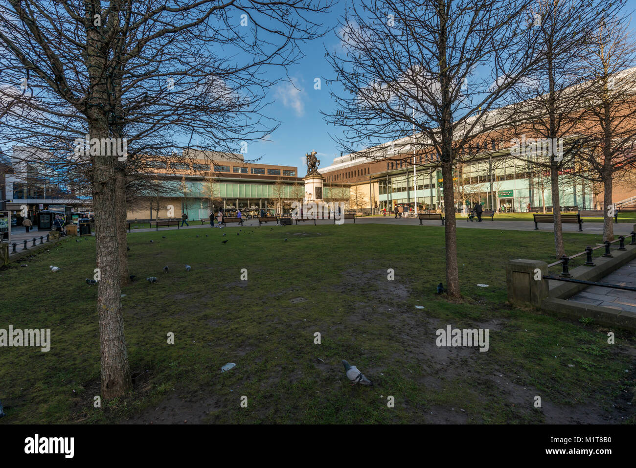 Vecchio Eldon Square, Newcastle su Tynr, Inghilterra Foto Stock