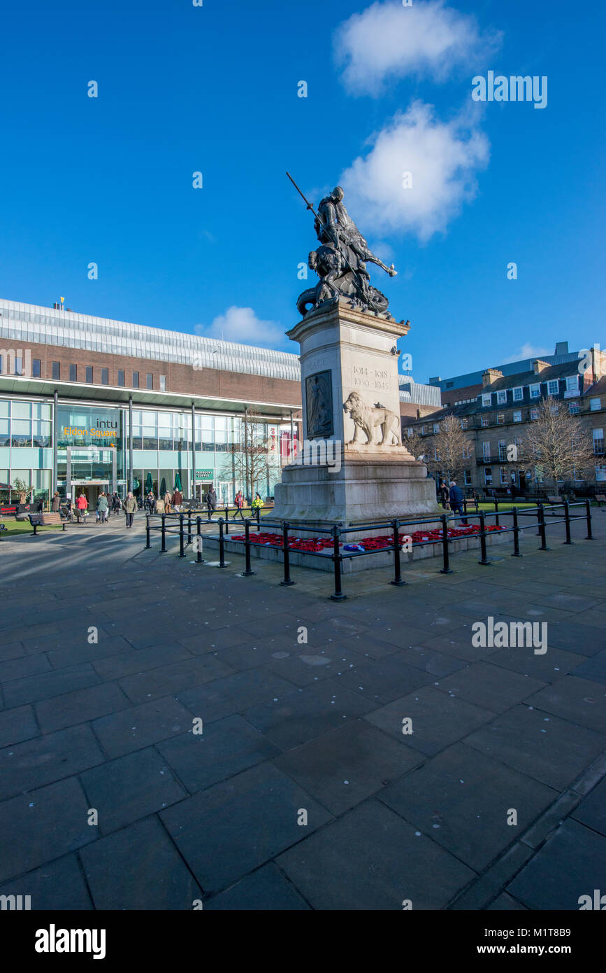 Vecchio Eldon Square, Newcastle su Tynr, Inghilterra Foto Stock