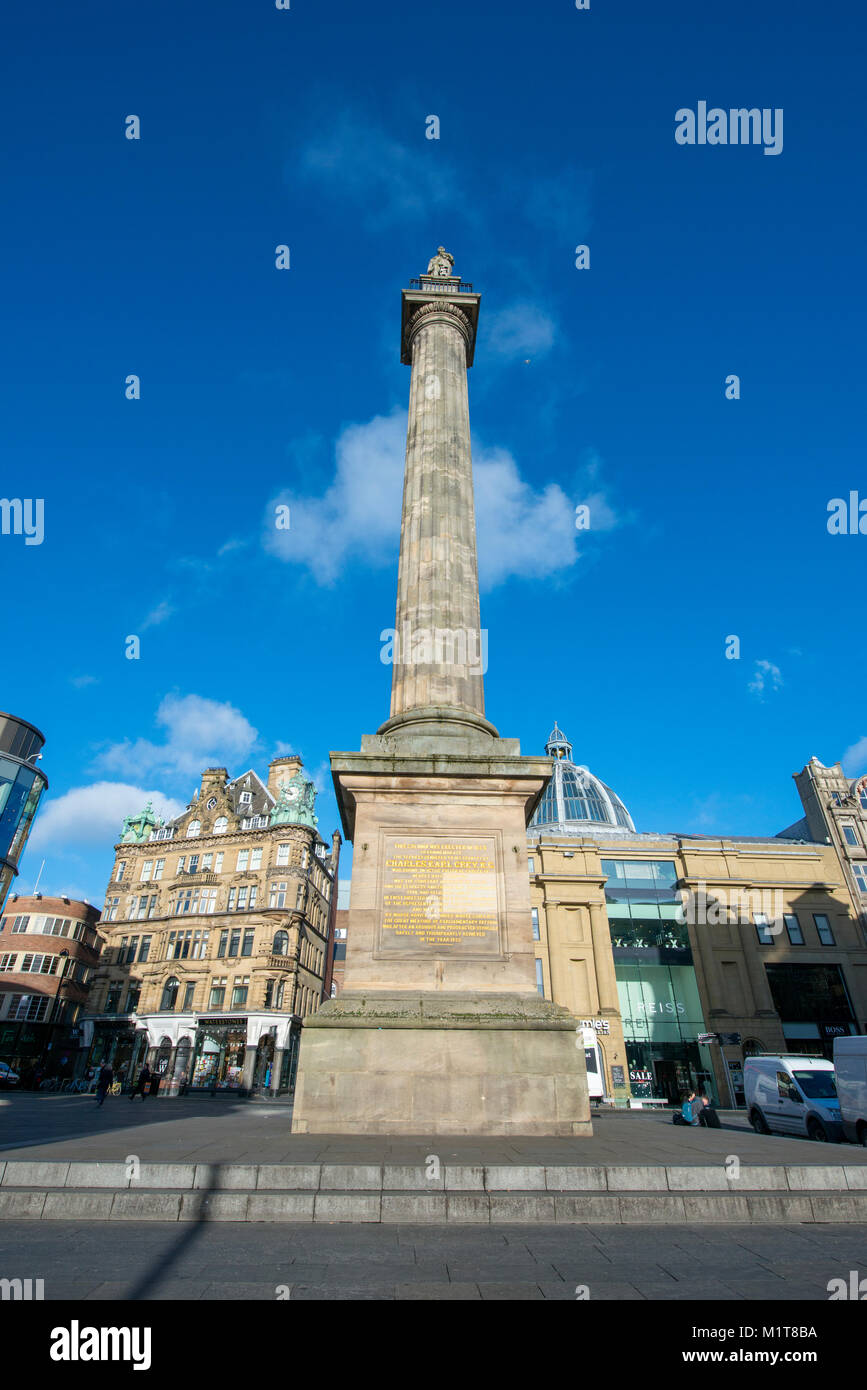 Gray's MonuNewcastle upon Tyne, Regno Unito Foto Stock