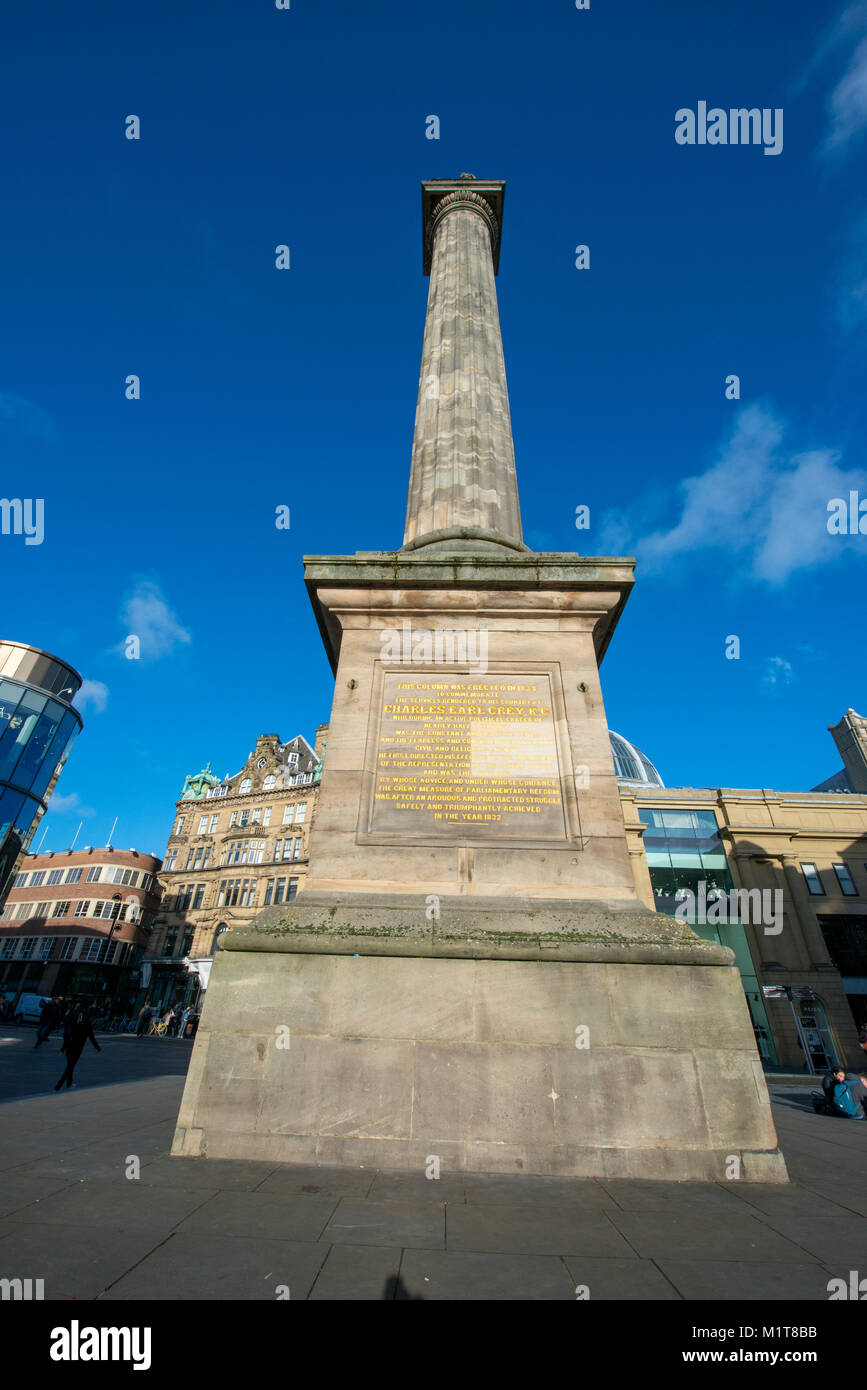 Gray's MonuNewcastle upon Tyne, Regno Unito Foto Stock