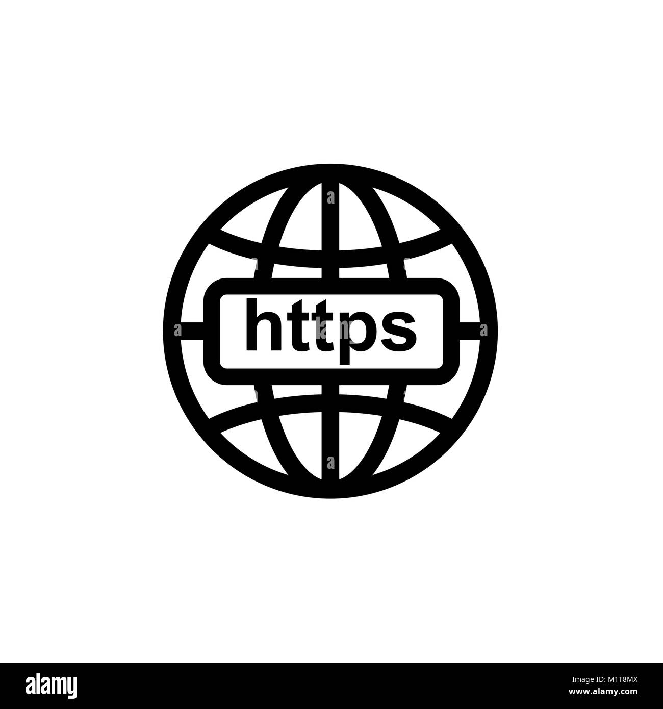 Icona di Internet. Visitare il web fissato illustrazione vettoriale. Illustrazione Vettoriale