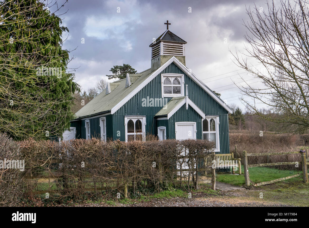 Chiesa di tutti i santi " stagno tabernacolo Chiesa', Brokerswood parrocchia di Dilton Marsh, Wiltshire, Inghilterra Foto Stock