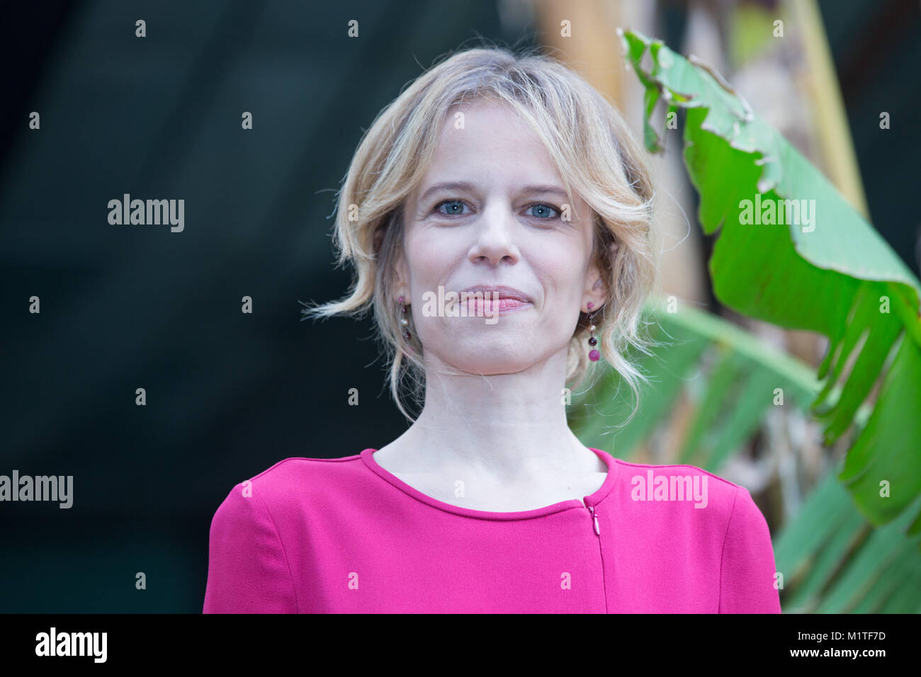 Roma, Italia. 01 feb 2018. Attrice italiana Sonia Bergamasco durante il photocall della narrativa italiana 'Il Commissario Montalbano' Credit: Matteo Nardone/Pacific Press/Alamy Live News Foto Stock