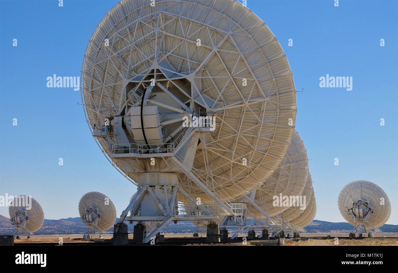 Karl Jansky molto grandi array-una collezione di 27 radio astronomia osservatori in New Mexico, noi. Il sito del film contatto con Jodie Foster Foto Stock
