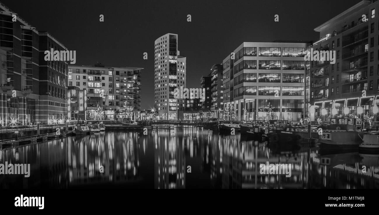Clarence Dock / Leeds Dock, Leeds, West Yorkshire, Regno Unito Foto Stock