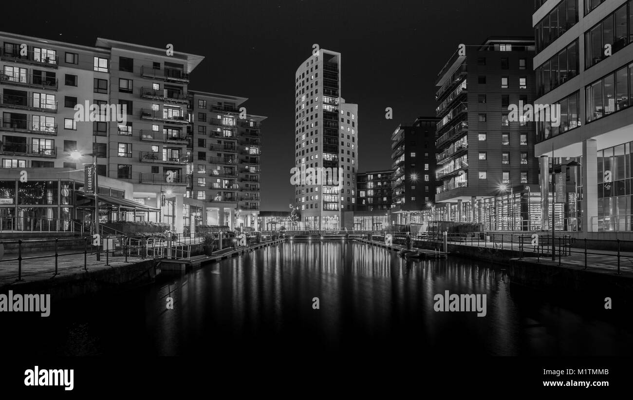 Clarence Dock / Leeds Dock, Leeds, West Yorkshire, Regno Unito Foto Stock