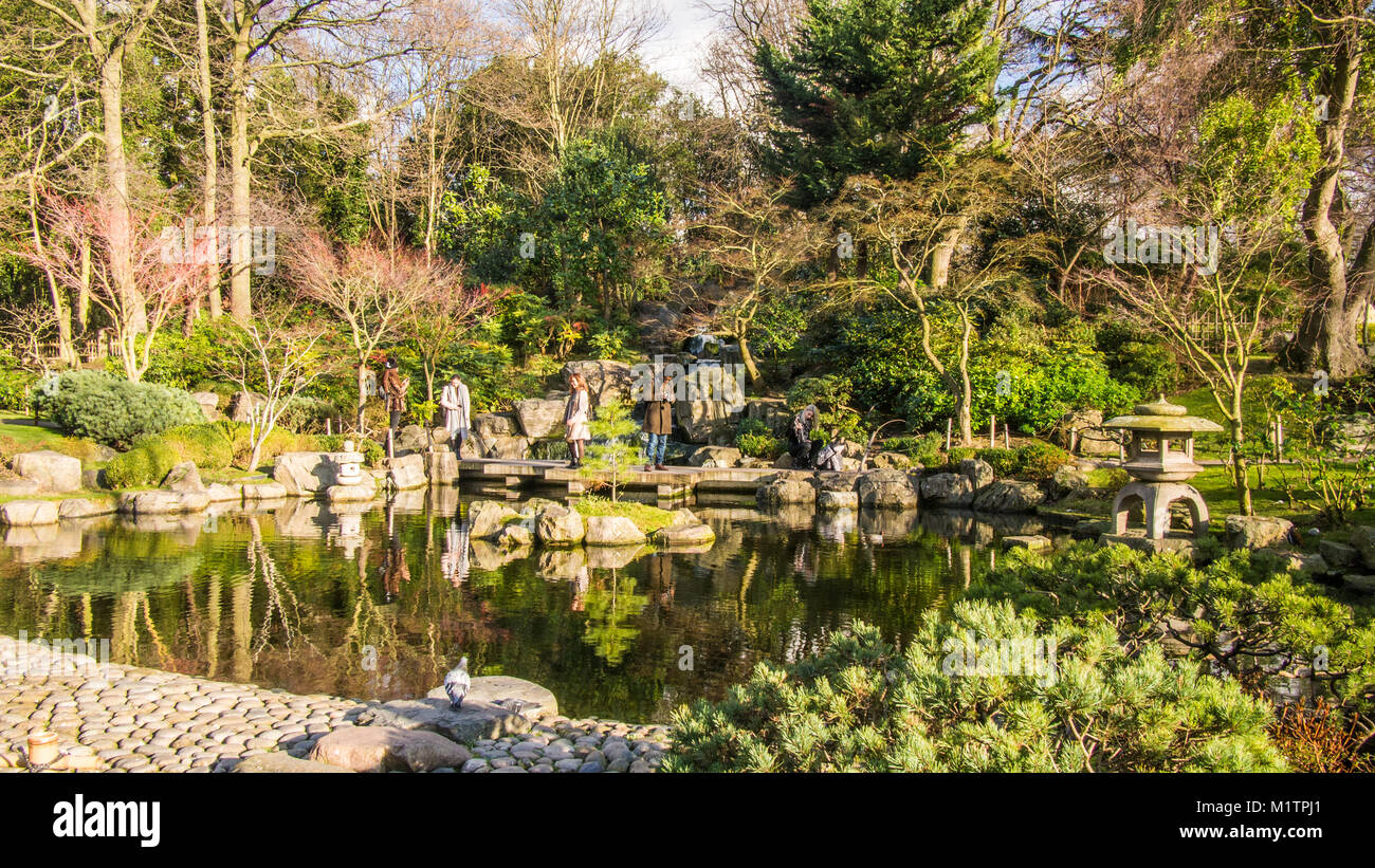 Kyoto Garden a Holland Park, Londra Foto Stock