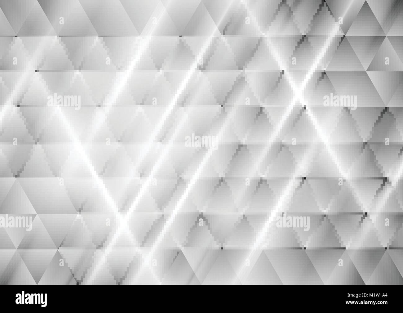 Abstract tech triangoli grigio Sfondo geometrico. Mosaico poligonale disegno vettoriale Illustrazione Vettoriale