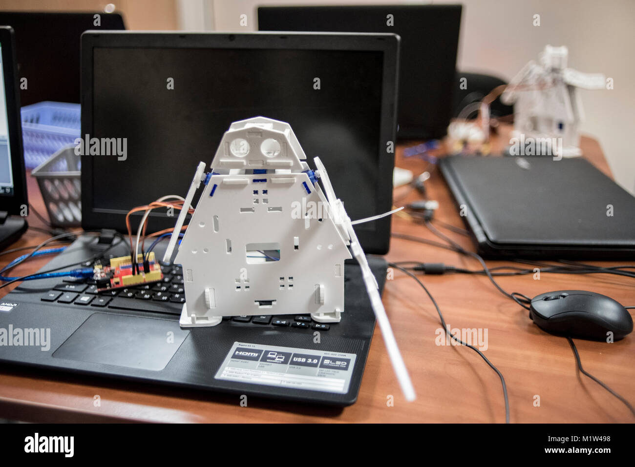 Robotics centro per bambini a Kiev, Ucraina Foto Stock