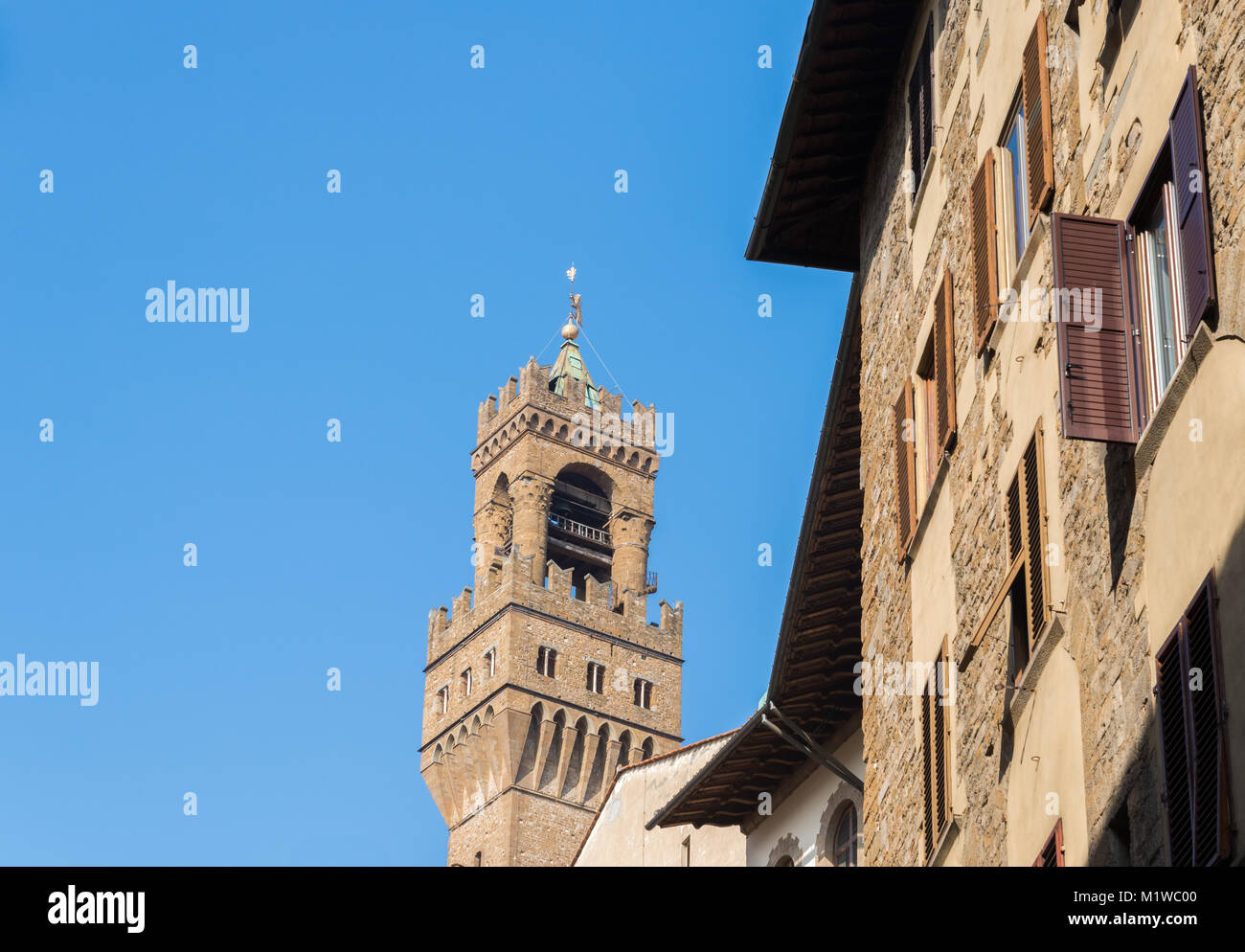 La torre di Arnolfo, Firenze, Toscana, Italia Foto Stock