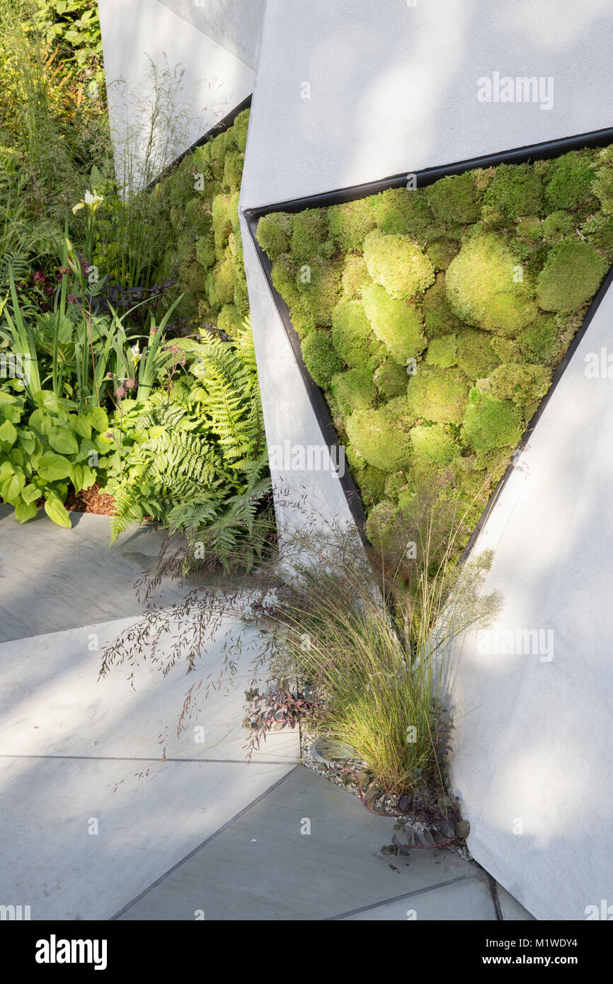 La BBC Radio 2 Jeremy Vine Texture giardino, RHS Chelsea Flower Show 2017 Foto Stock