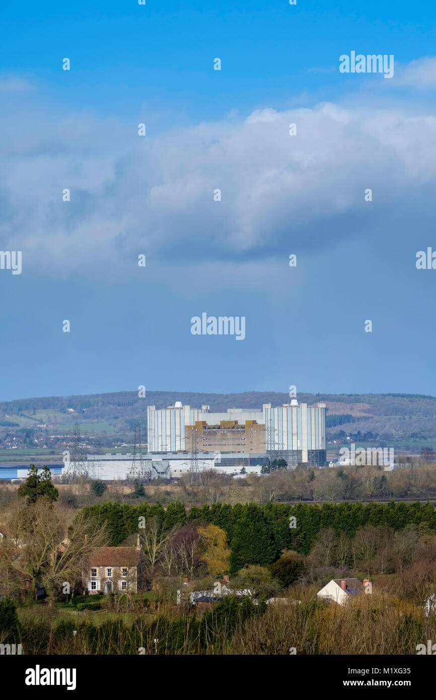 OLDBURY CENTRALE NUCLEARE, sulle rive del fiume Severn< GLOUCESTERSHIRE< England Regno Unito Foto Stock