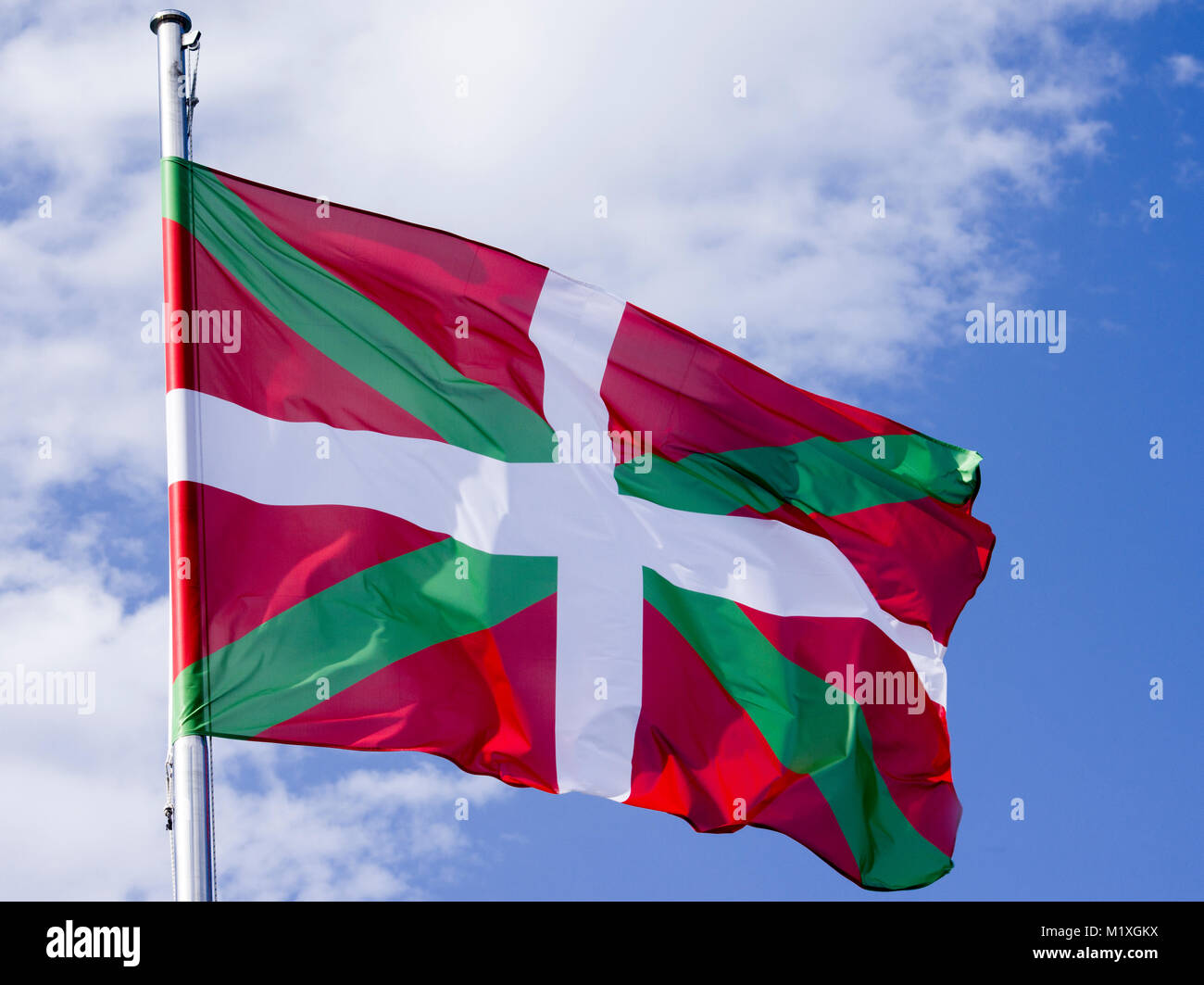 "Ikurriña', Paesi Baschi bandiera Foto Stock