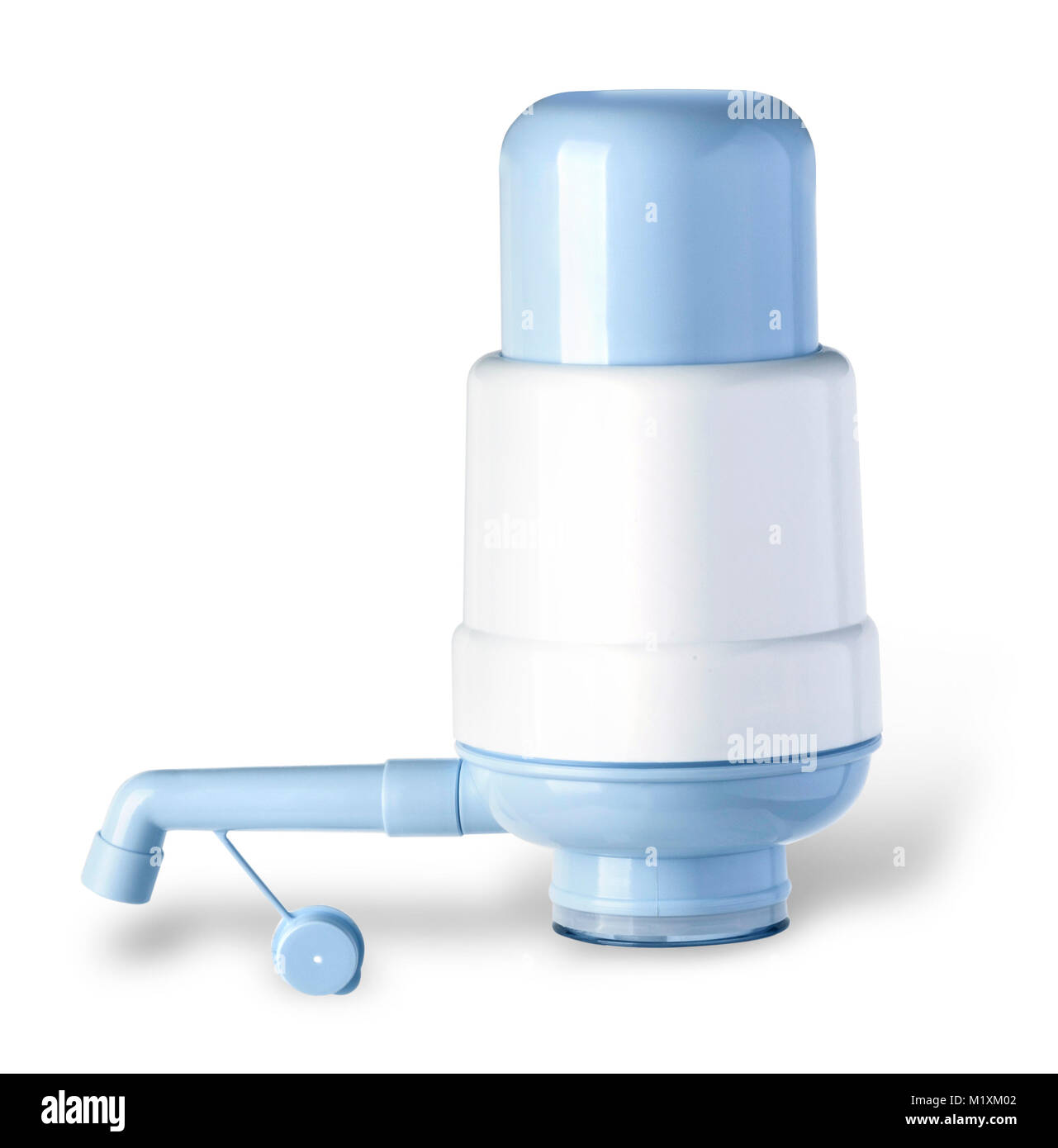 Pompa per acqua ufficio isolato su bianco con tracciato di ritaglio Foto Stock