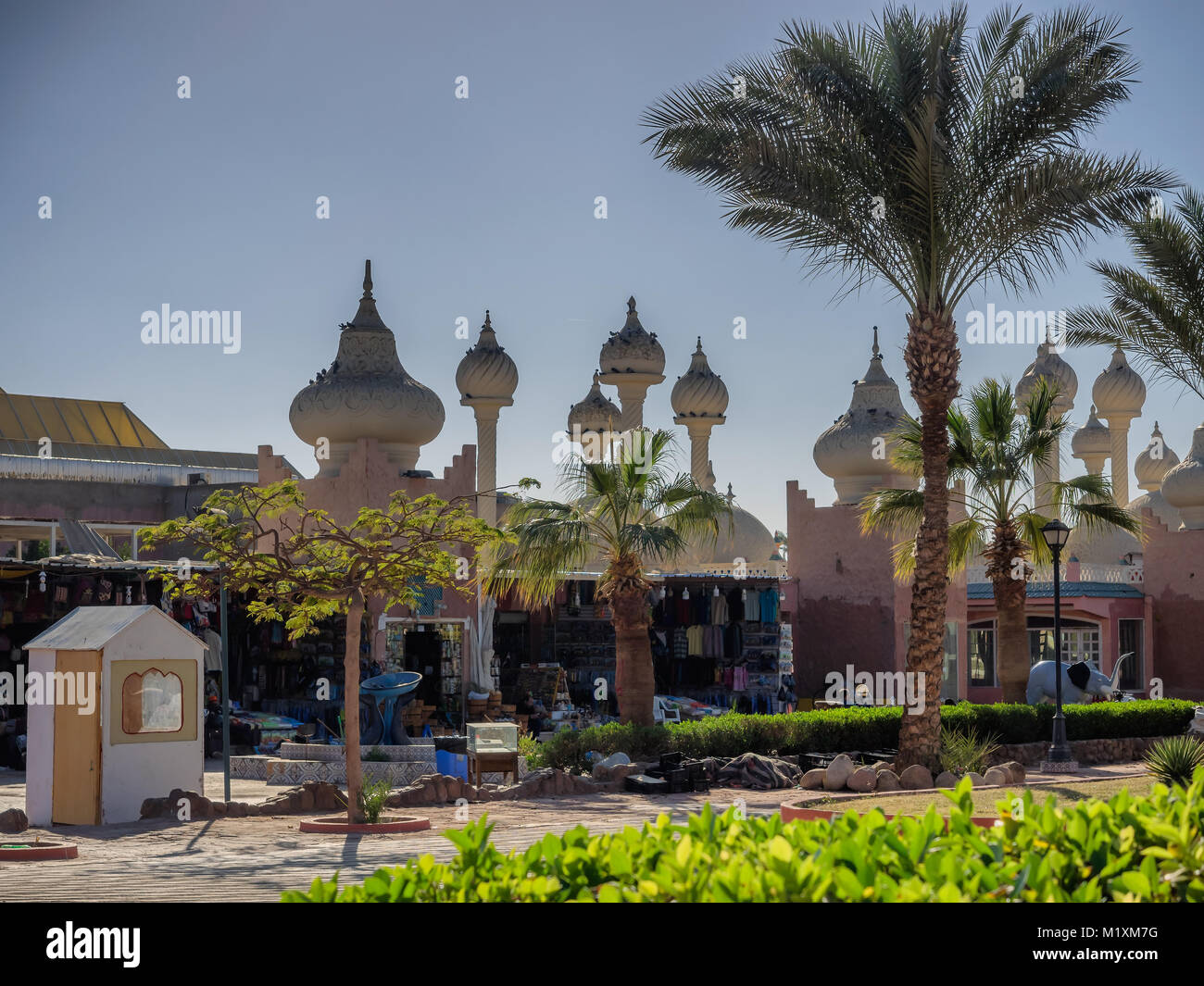 Mercato con cupole a cipolla in Sharm El-Sheikh Sinai, Egitto Foto Stock