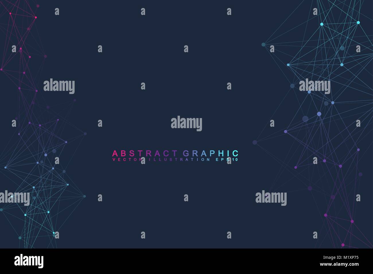Rete globale di connessione. Rete e grande per la visualizzazione di dati sullo sfondo. Global business. Illustrazione Vettoriale. Illustrazione Vettoriale