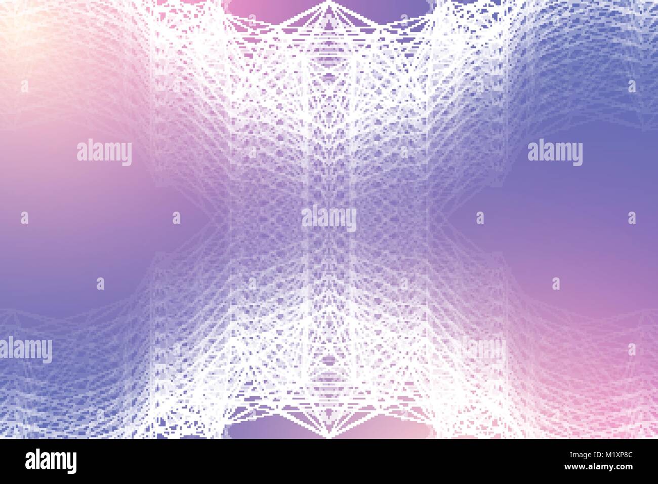 Rete globale di connessione. Rete e grande per la visualizzazione di dati sullo sfondo. Global business. Illustrazione Vettoriale. Illustrazione Vettoriale