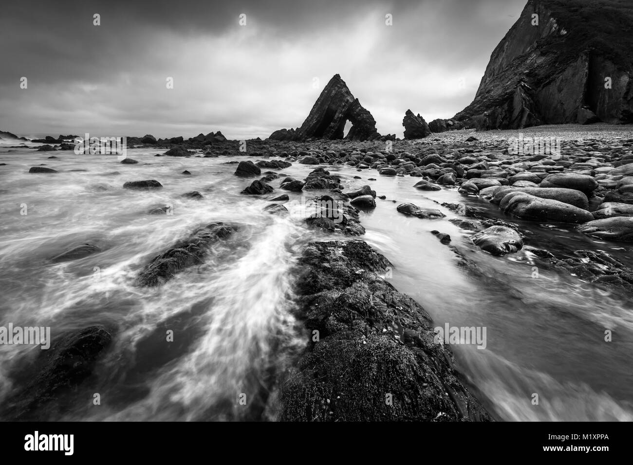 La Chiesa Nera Rock in Clovelly North Devon Foto Stock